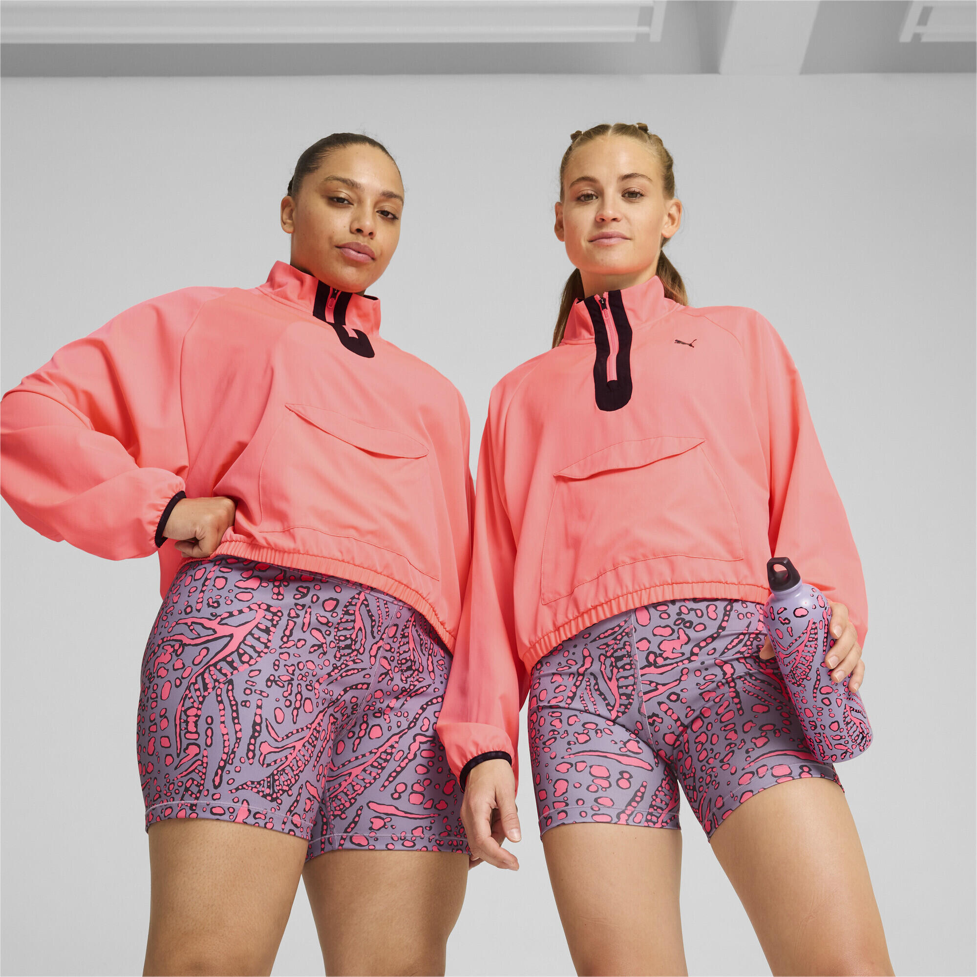 Veste semi-zippée tissée HYPERNATURAL Femme PUMA Sunset Glow Pink 5/7