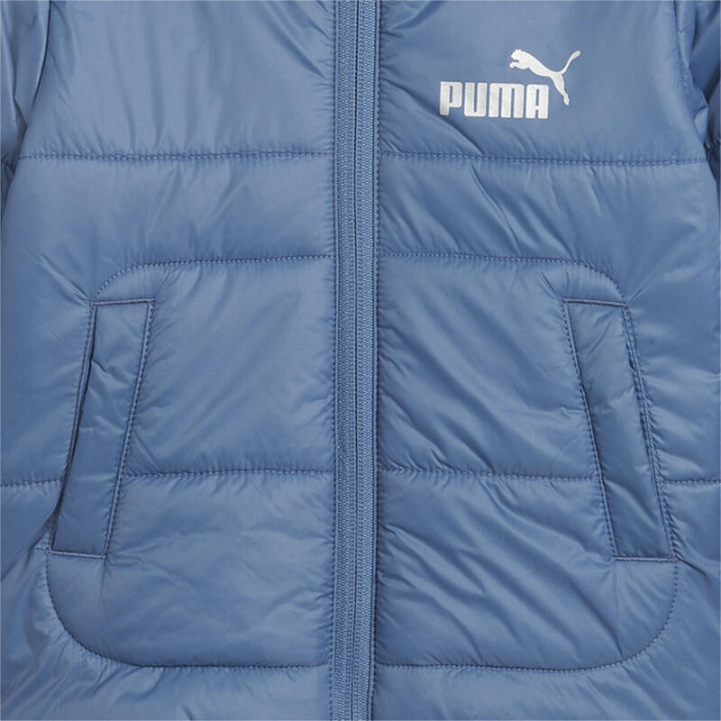 Polstrovaná bunda pro batolata Minicats s kapucí PUMA Blue Horizon