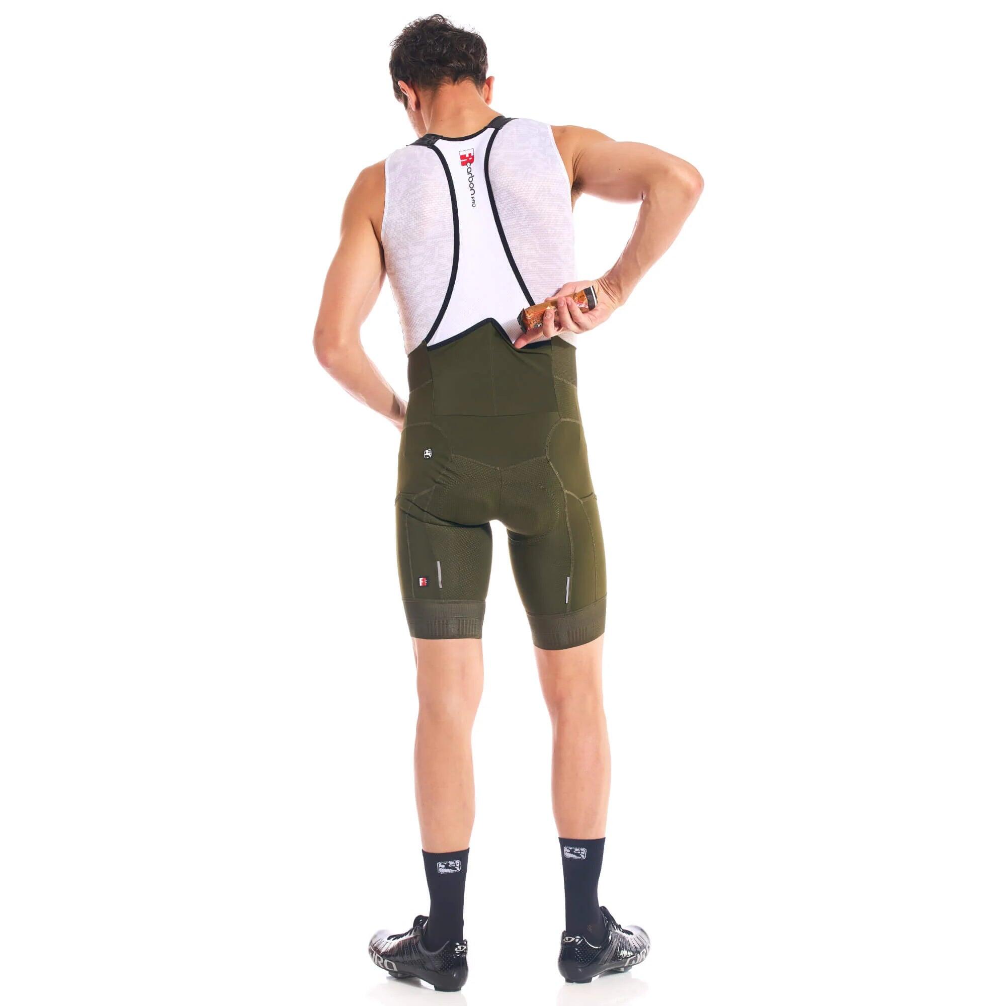 Giordana Men's FR-C Pro Cargo Bib Short - Olive Green 4/4