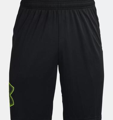 Heren tech grafische shorts (zwart)