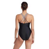 Zoggs Panel Crossback Swimsuit - Black Metal - Size 32