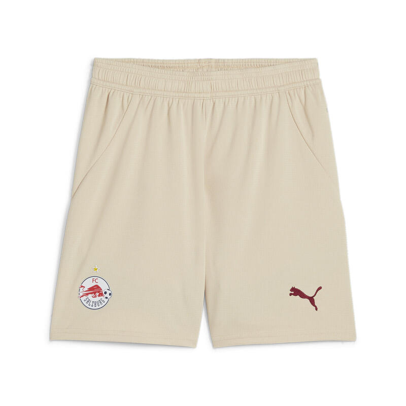 FC Red Bull Salzburg 24/25 short voor jongeren PUMA Granola Team Regal Red Beige