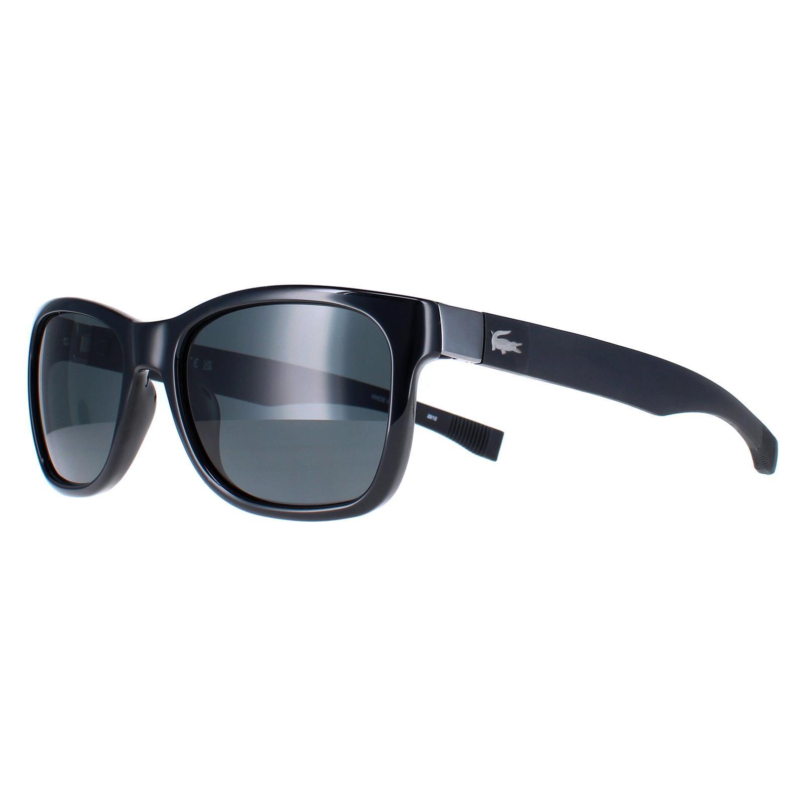 Lacoste Square Unisex Black Grey Polarized L662SP 2/4
