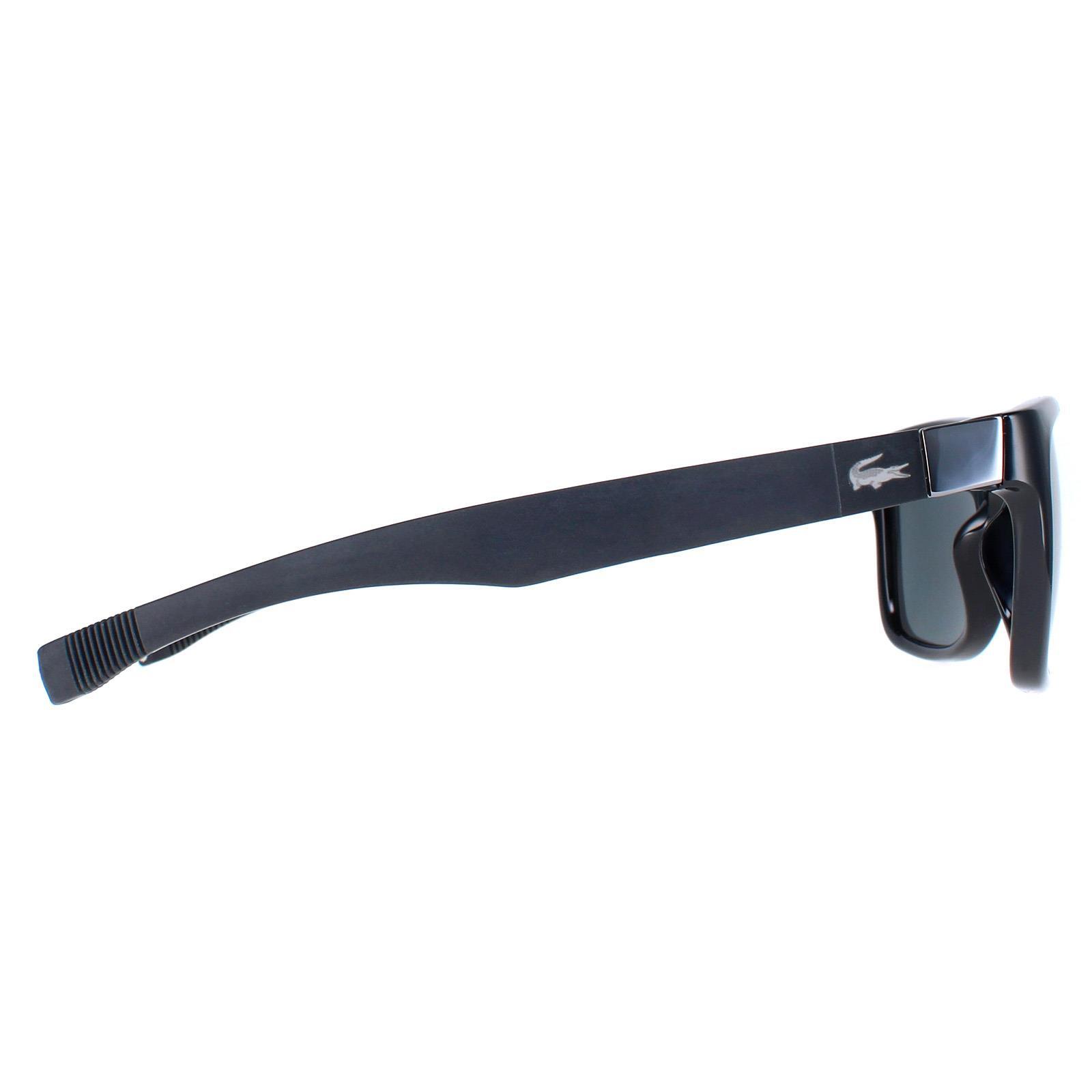 Lacoste Square Unisex Black Grey Polarized L662SP 4/4