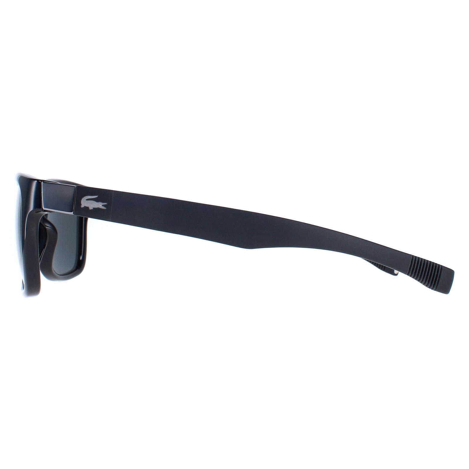 Lacoste Square Unisex Black Grey Polarized L662SP 3/4