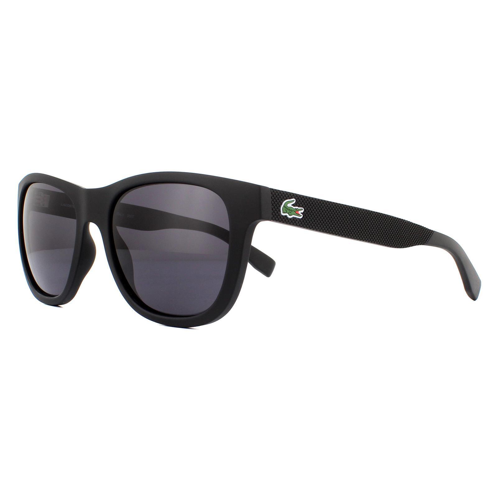 Lacoste Square Mens Matte Black Grey Sunglasses 2/4