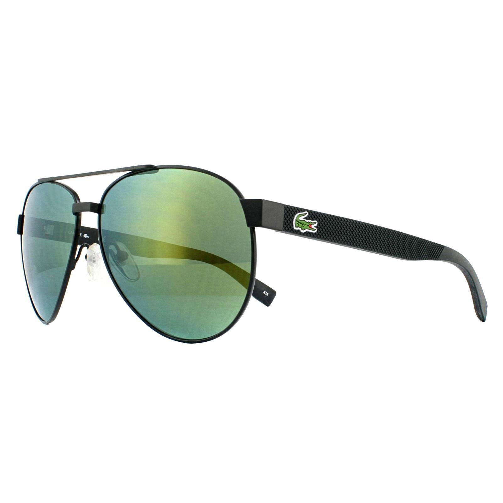 Lacoste Aviator Unisex Matte Green Green Mirror Sunglasses 2/4