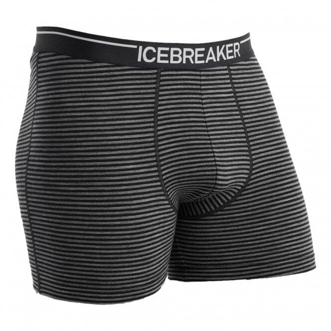 Icebreaker Merino Anatomica Boxer Shorts - Gritstone Heather