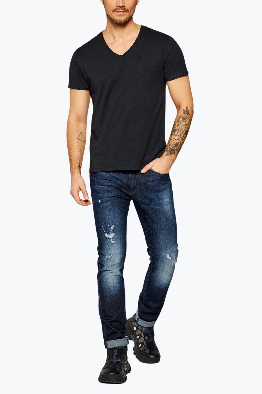T-Shirt Noir Homme Tommy Hilfiger TJM Original Jersey 4/5