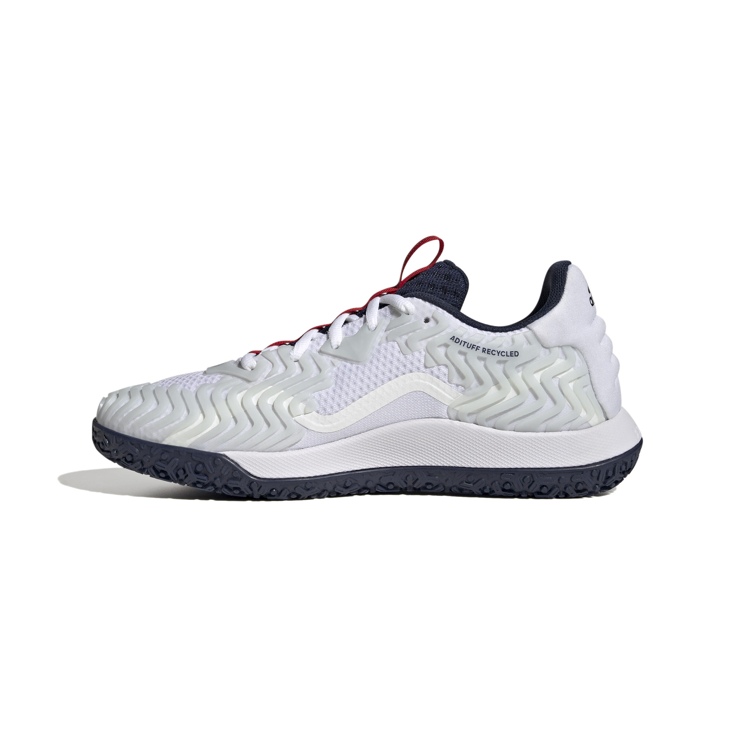 Scarpe da tennis Uomo Adidas Solematch Control bianco 5/5