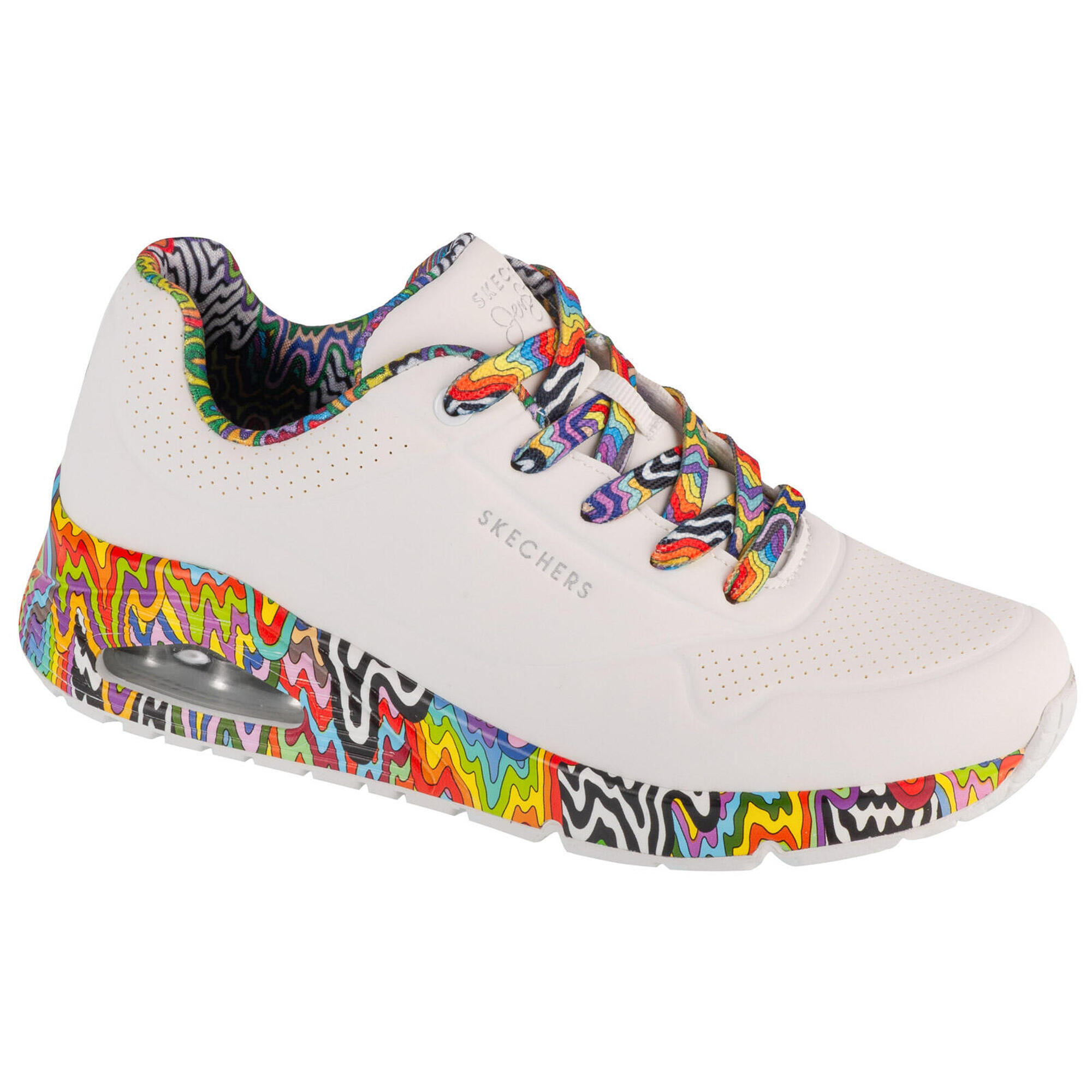 Skechers - Sneakers Pour Femmes Jen Stark: Uno - Mini Drip - Baskets - Blanc - 37 - Decathlon