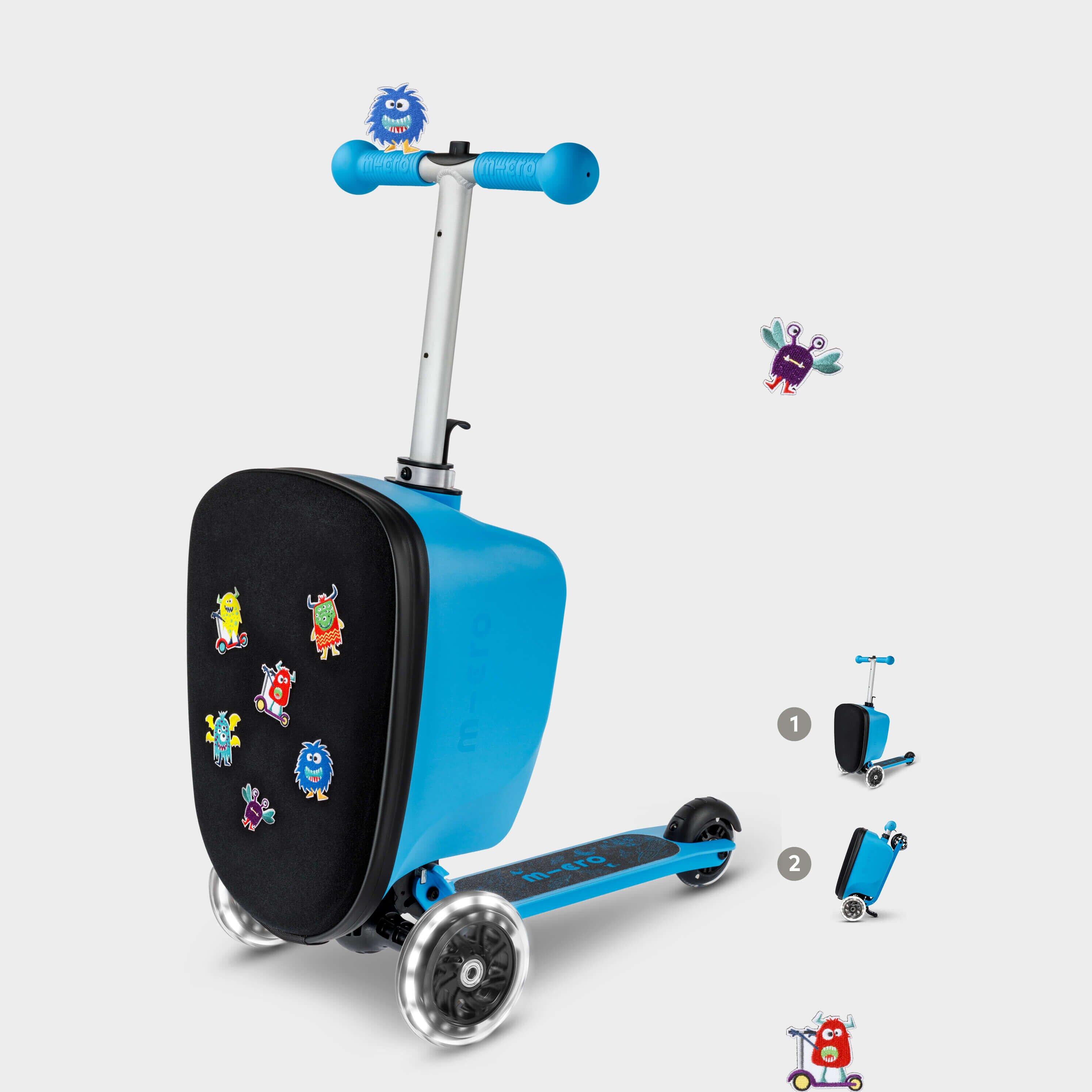 MICRO Mini Micro LED Luggage: Blue