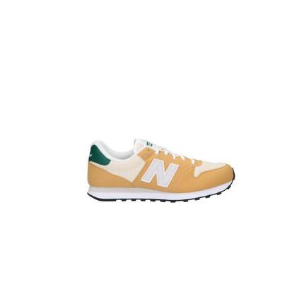 Zapatillas Casual Urbanas Hombre New Balance 500 Beige Camel Amarillo