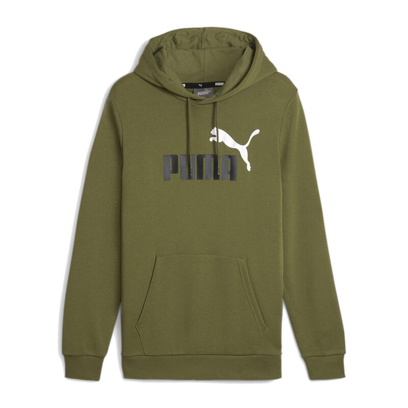 Sweat à capuche bicolore PUMA Essentials+ Big Logo TR pour hommes