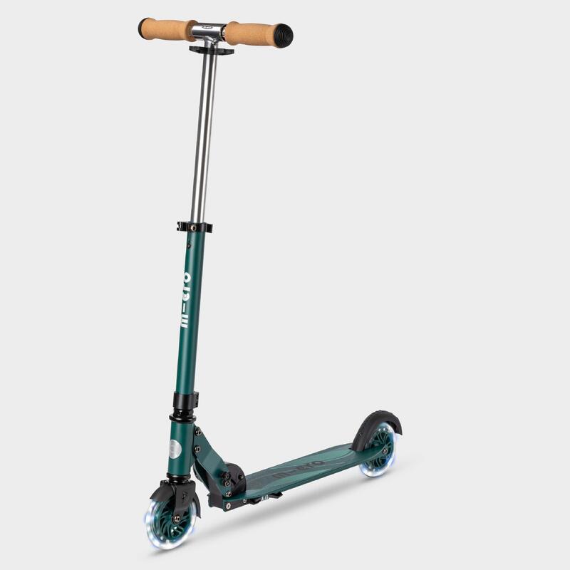 Patinete Scooter  Micro Mini Deluxe LED Glow verde