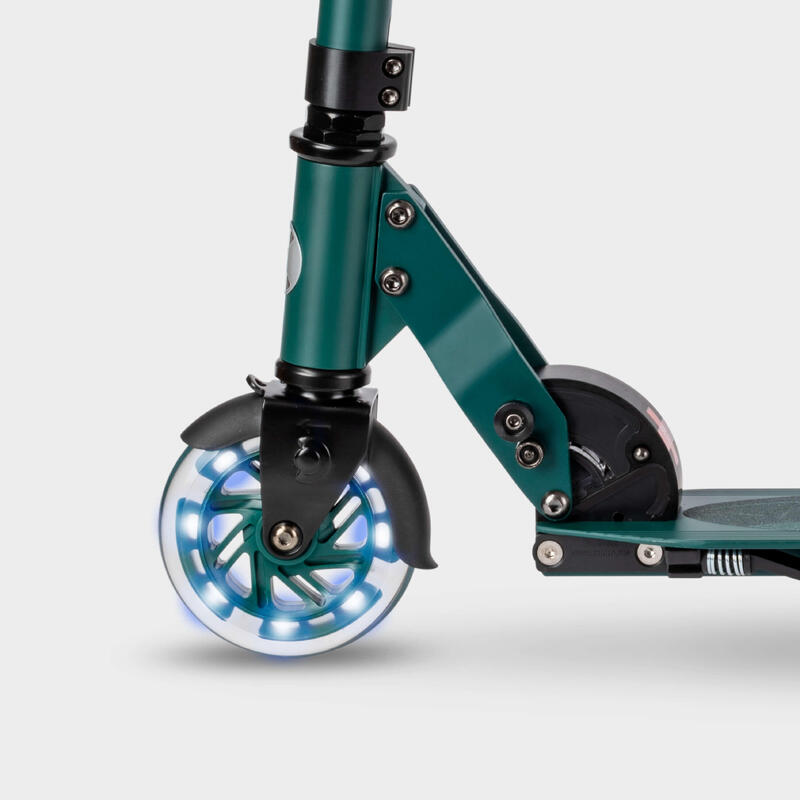 Patinete Scooter  Micro Mini Deluxe LED Glow verde