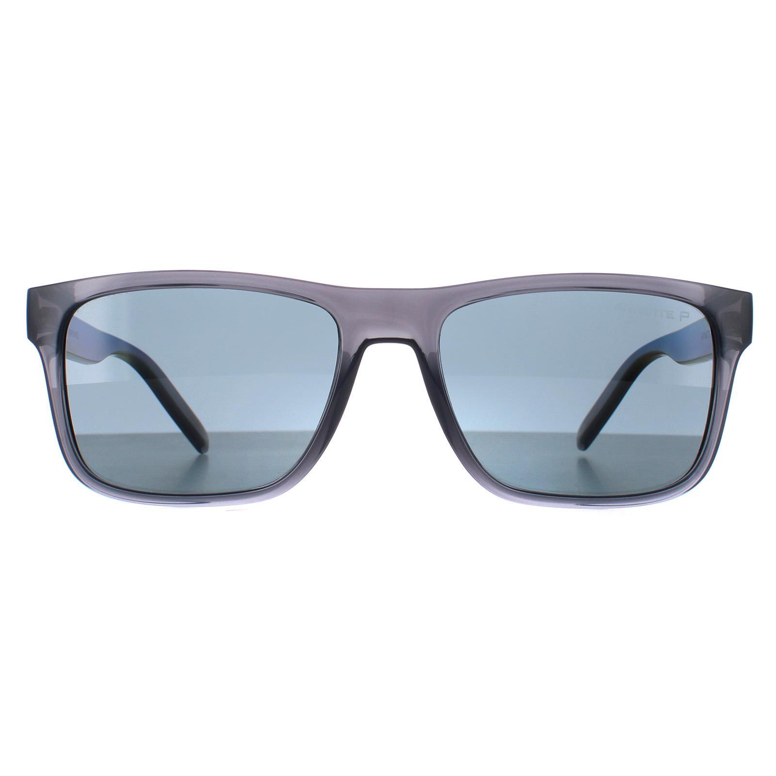 ARNETTE Arnette Square Mens Transparent Grey Dark Grey Polarized AN4298 Bandra