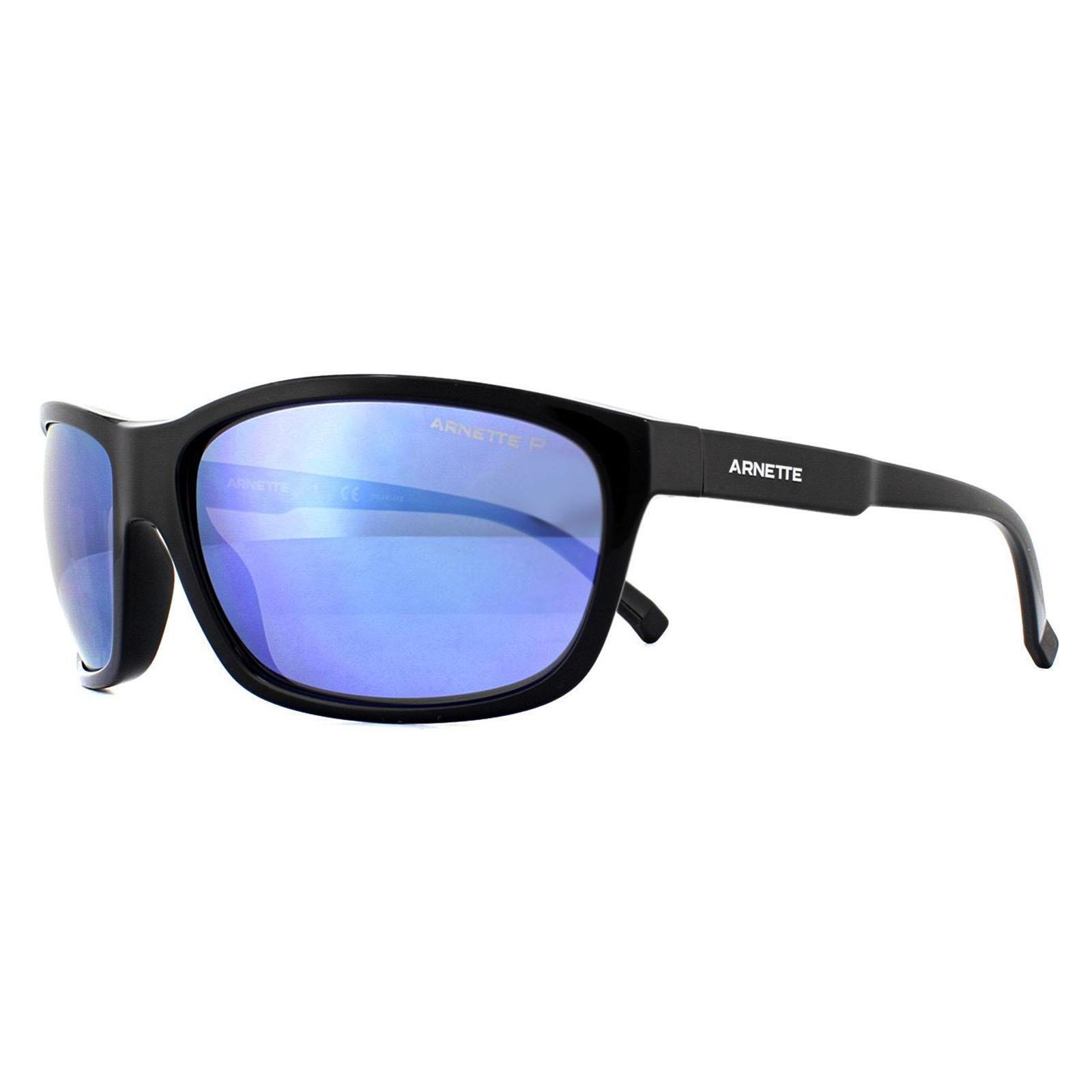 Arnette Wrap Mens Black Dark Grey Mirror Water Polarized Sunglasses 2/4