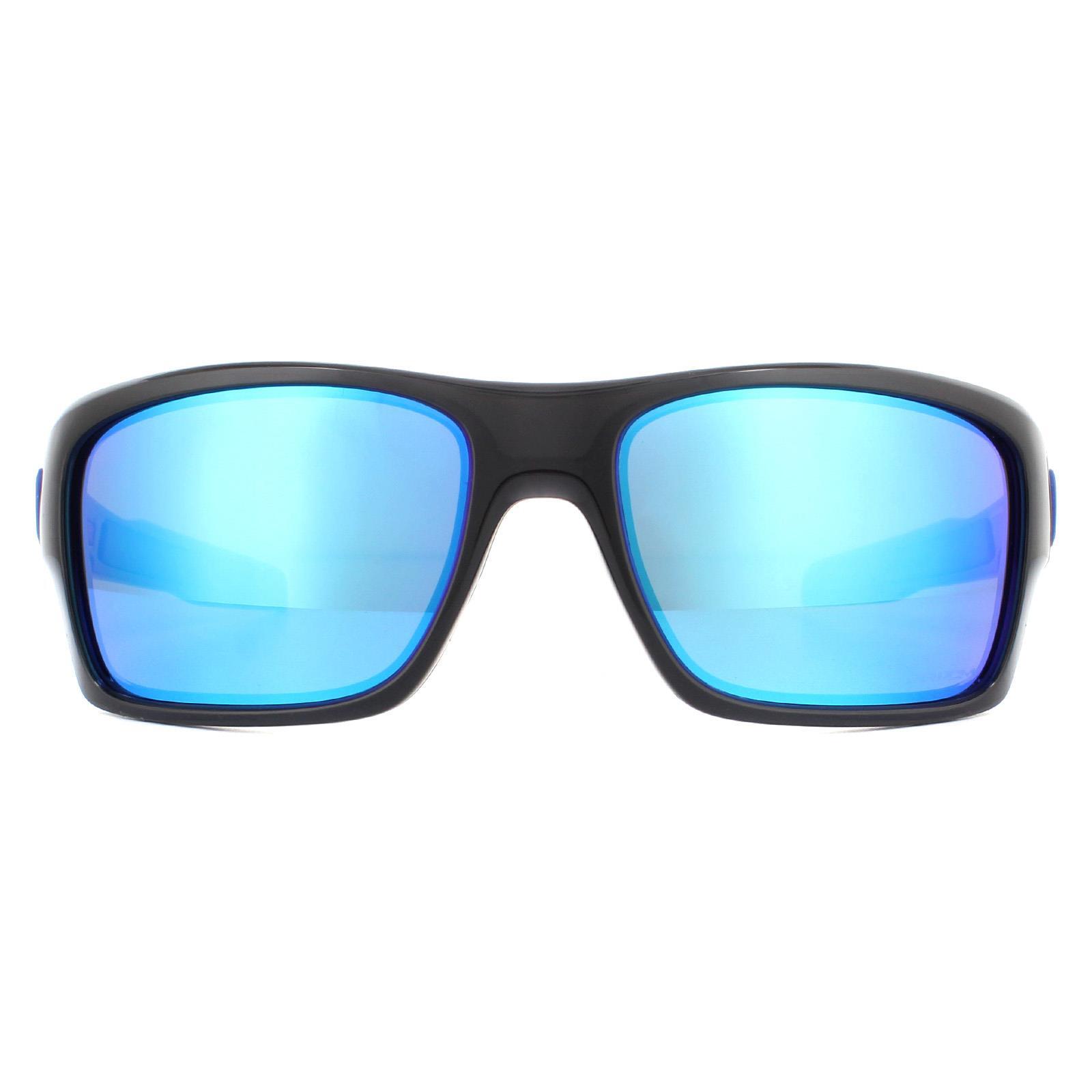 OAKLEY Oakley Wrap Mens Black Ink Prizm Sapphire Sunglasses