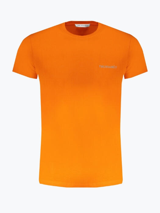 Tricou barbati cu decolteu la baza gatului din bumbac, Trussardi
