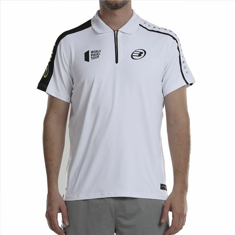 Polo de Manga Corta Hombre Bullpadel Liceo Blanco