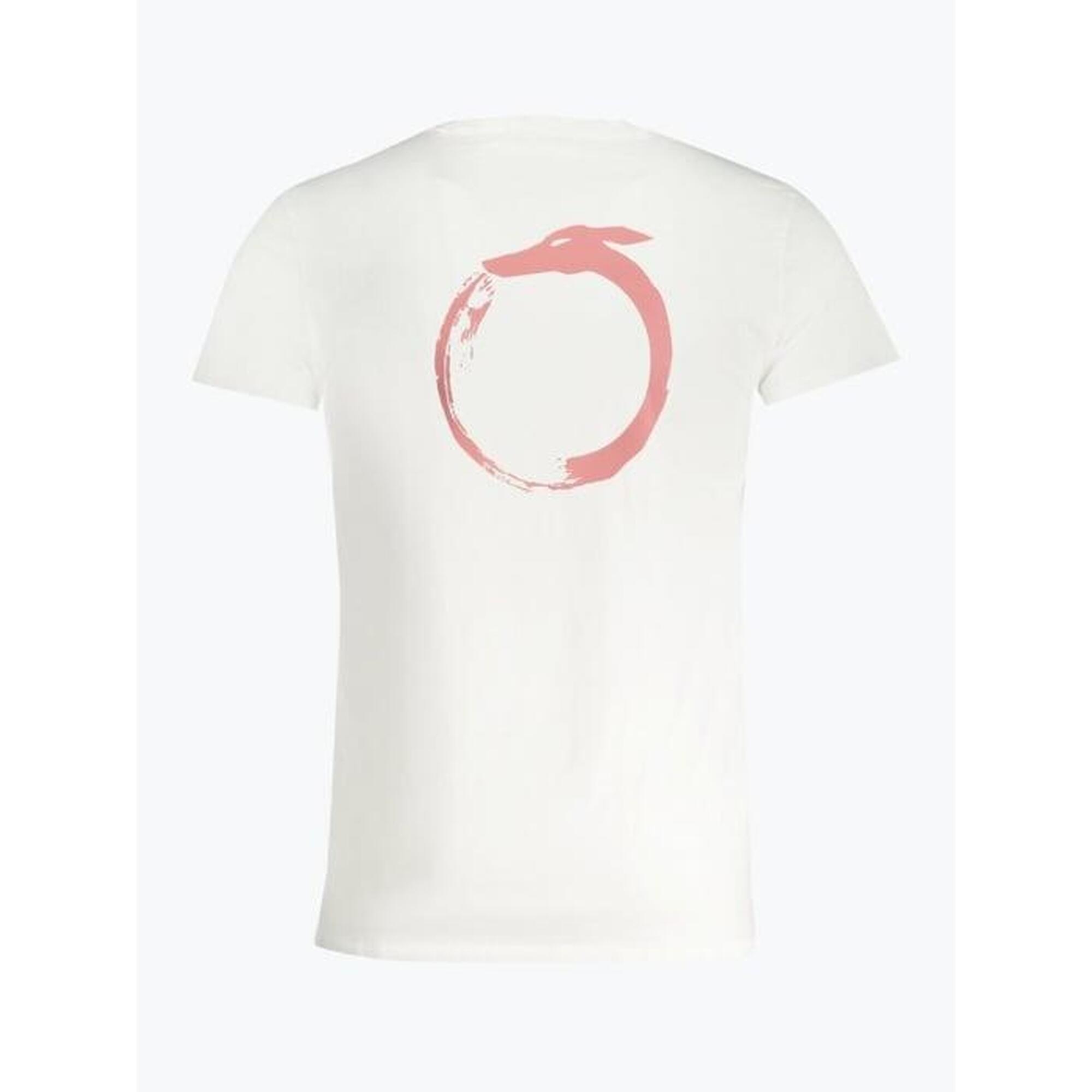 Tricou barbati din bumbac cu imprimeu cu logo, Trussardi, Alb
