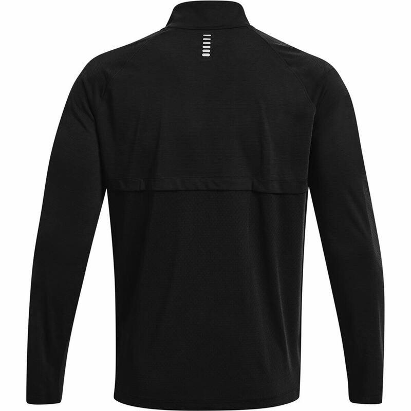 Camiseta de Manga Larga Hombre Under Armour STR Zip Negro