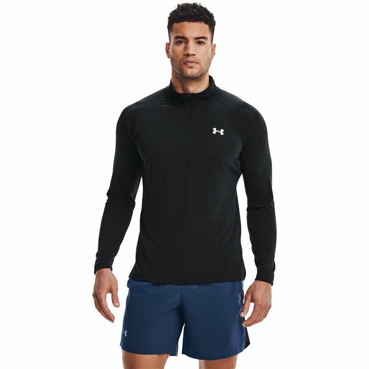 Maglia a Maniche Lunghe Uomo Under Armour STR Zip Nero 3/7