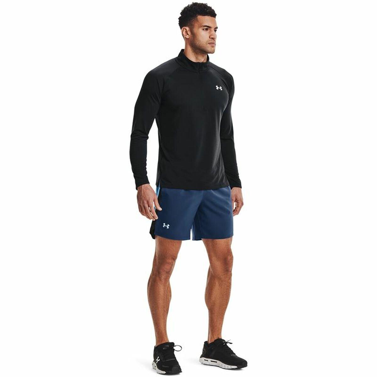 Maglia a Maniche Lunghe Uomo Under Armour STR Zip Nero 5/7