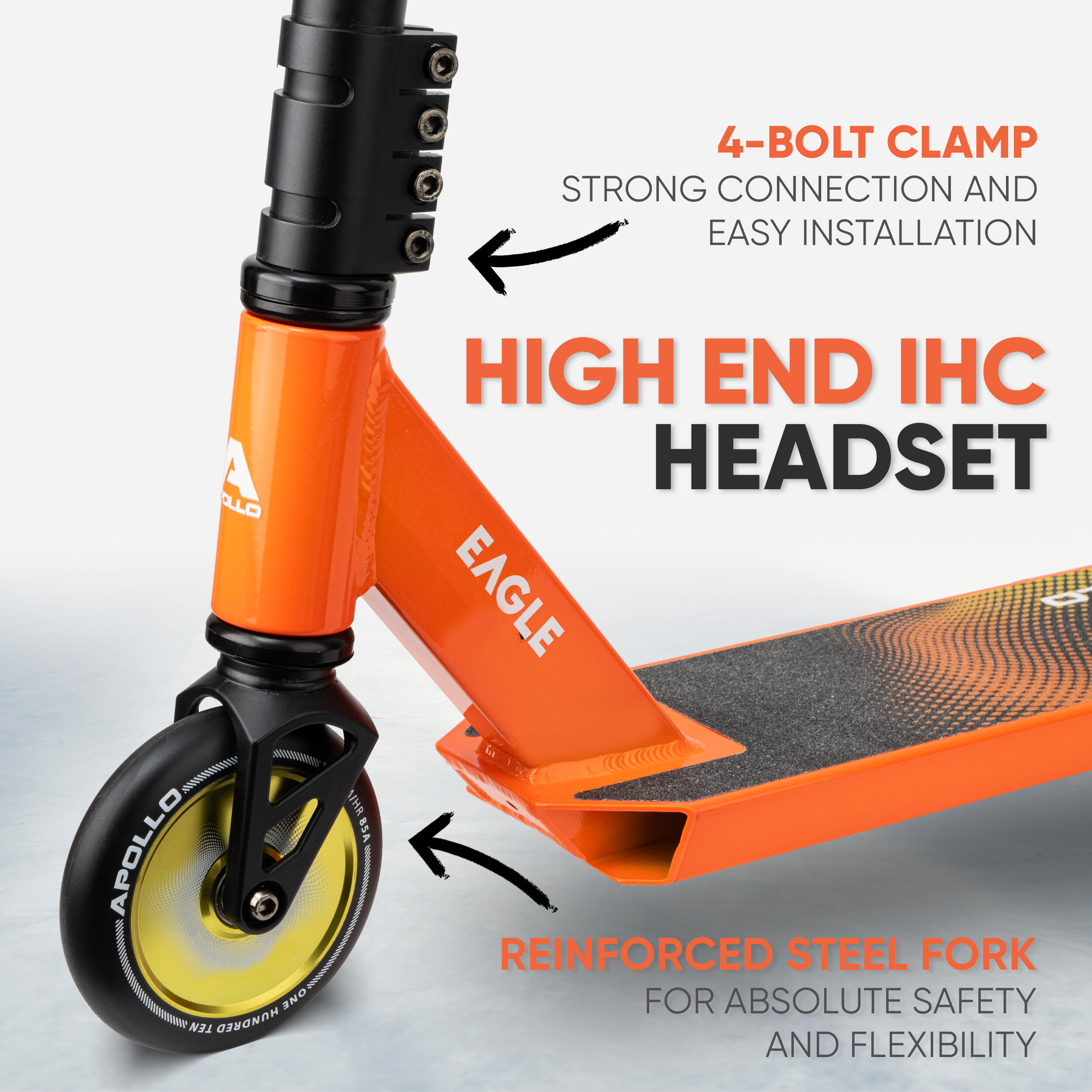 Stunt Scooter 'Eagle' - geanodiseerde pro stuntroller met ABEC 9 kogellagers 2/7