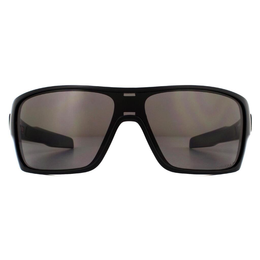 Oakley Shield Mens Matte Black Prizm Grey Polarized Sunglasses