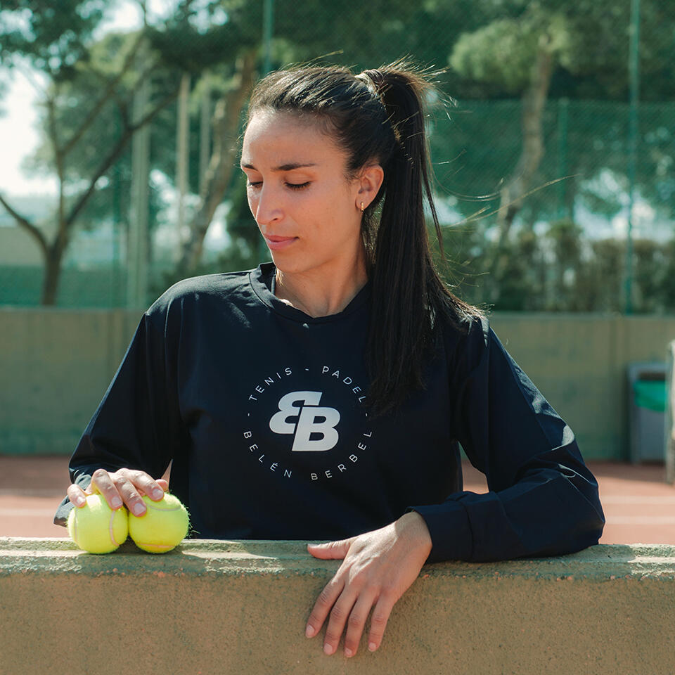 Sudadera mujer pádel smooth black 2/2