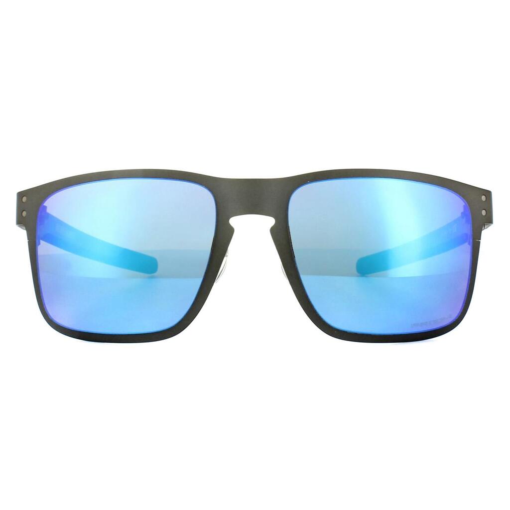 Oakley Rectangle Unisex Matt Gunmetal Prizm Sapphire Polarized Sunglasses