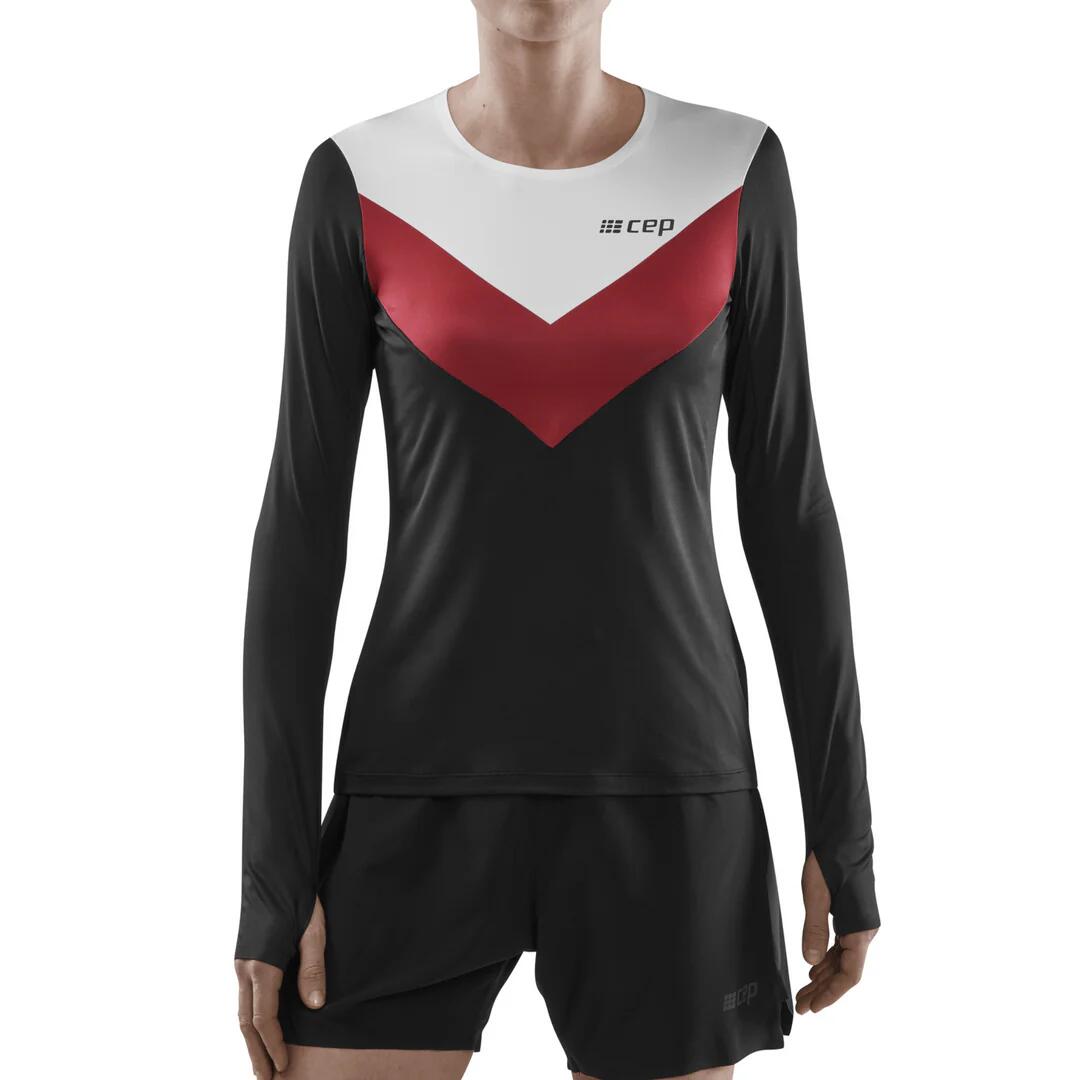 Koszulka sportowa z długim rękawem CEP Chevron damska 3/7