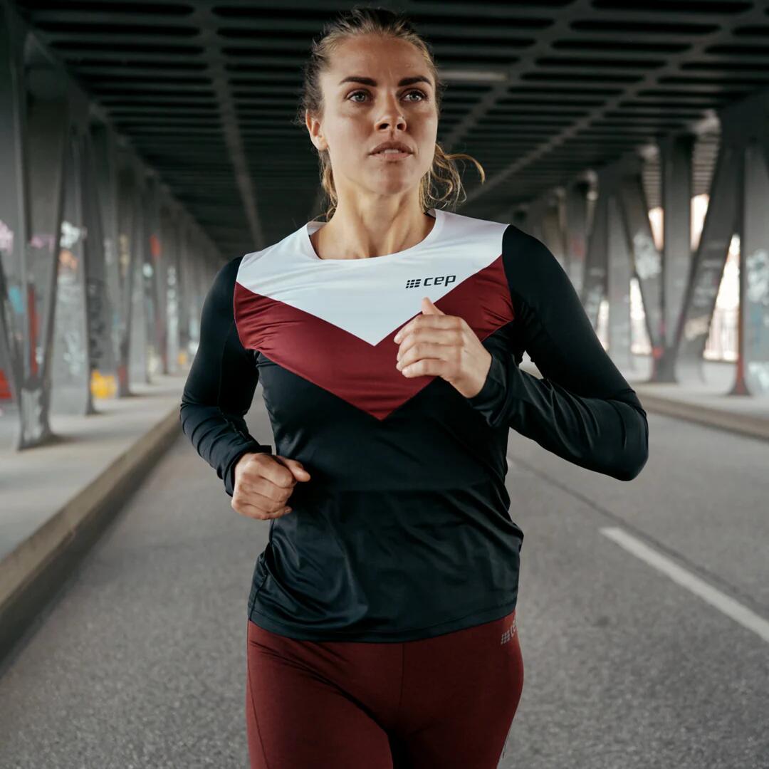 Koszulka sportowa z długim rękawem CEP Chevron damska 6/7