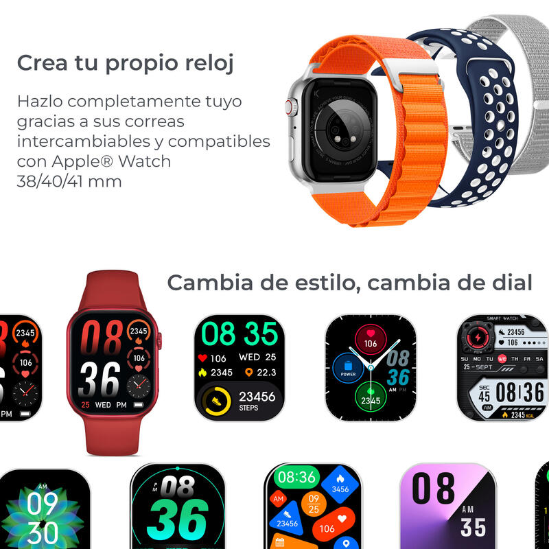 KSIX SMARTWATCH URBAN 5 MINI ROJO