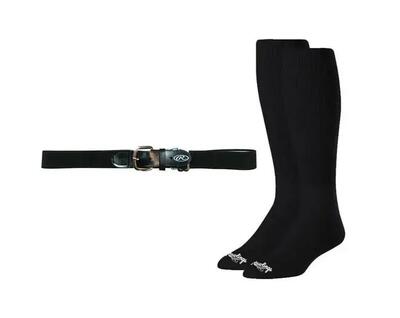 Rawlings honkbal riem & sok combo m zwart