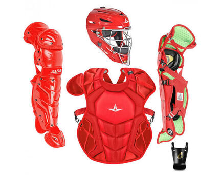 All Star CKCC912S7XS Catcher's Kit 9-12 Jahre Farbe Scharlachrot
