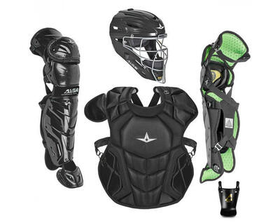 All Star CKCC912S7X Catcher-Set. 9–12 Jahre. Farbe Schwarz
