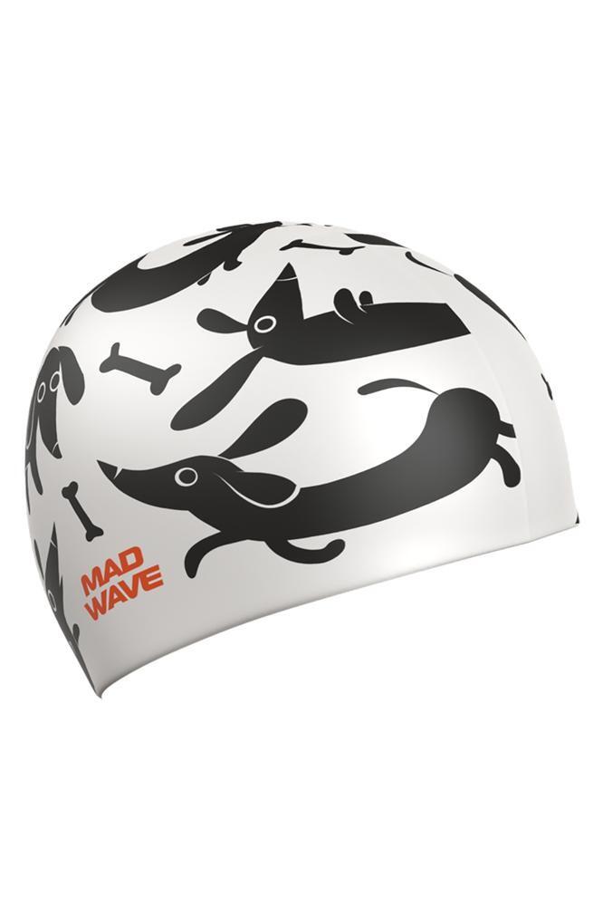 MAD WAVE Touca de natação Junior de silicone DACHSHUND