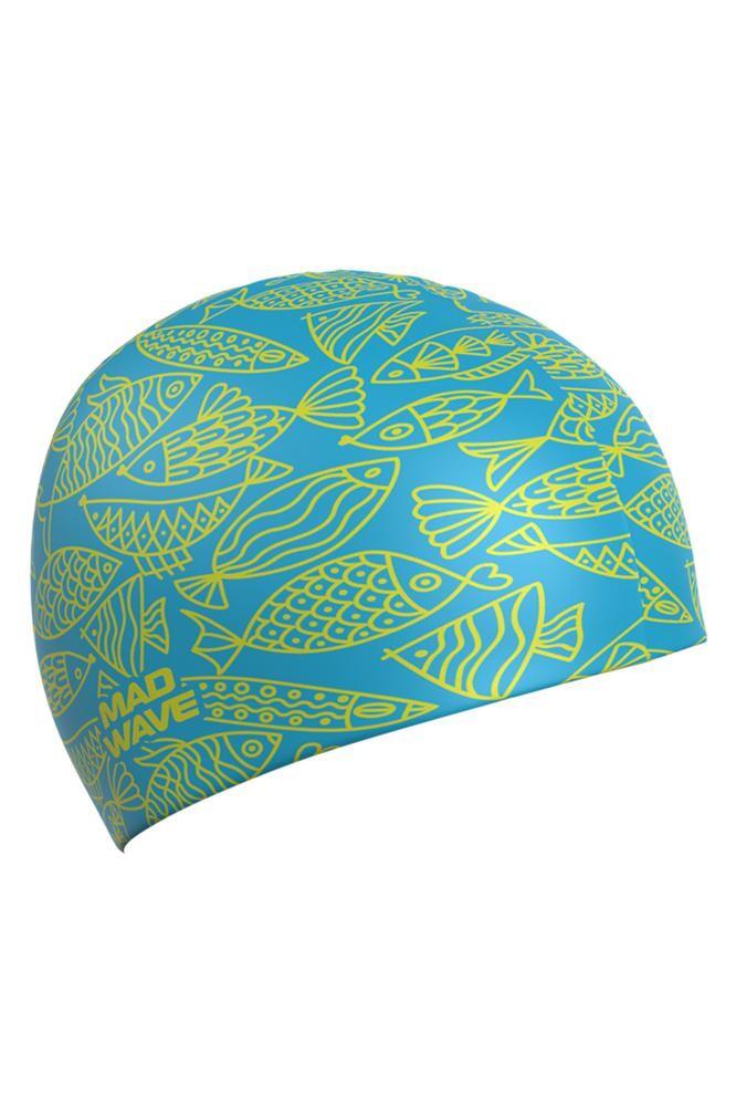 MAD WAVE Touca de natação de silicone FISHES