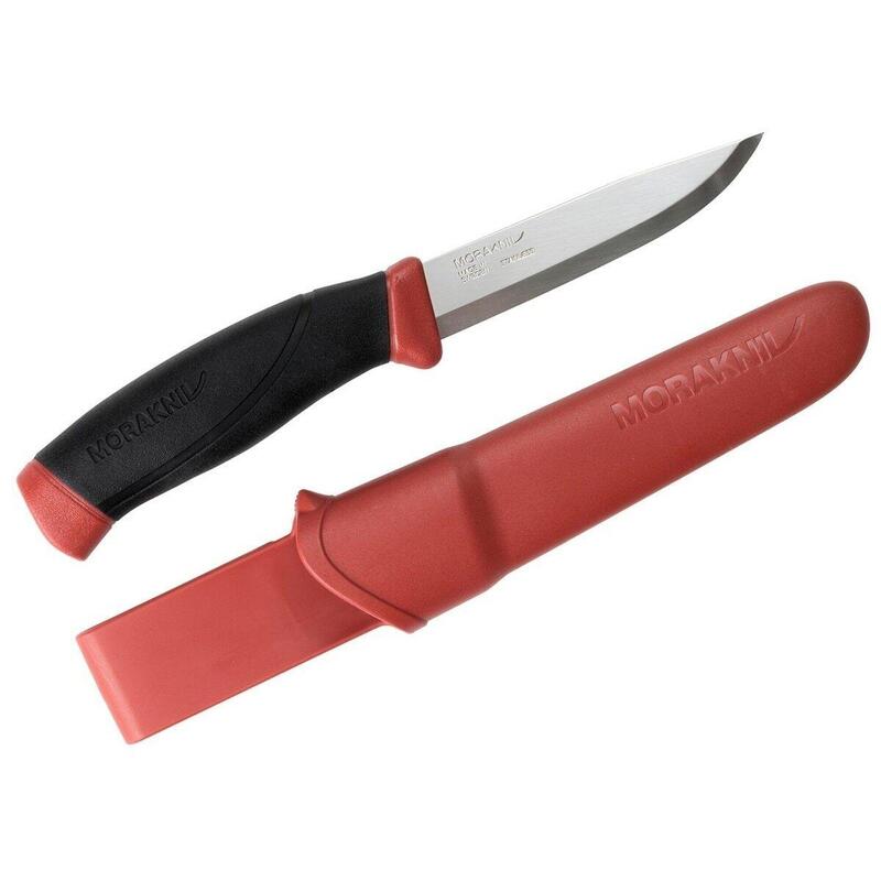 MoraKniv Companion MG Stainless Outdoor Mes - Leaf Red