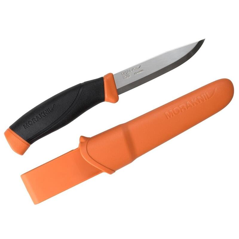 MoraKniv Companion MG rozsdamentes kültéri kés - narancssárga levél