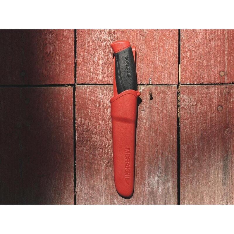 MoraKniv Companion MG Stainless Outdoor Mes - Leaf Red