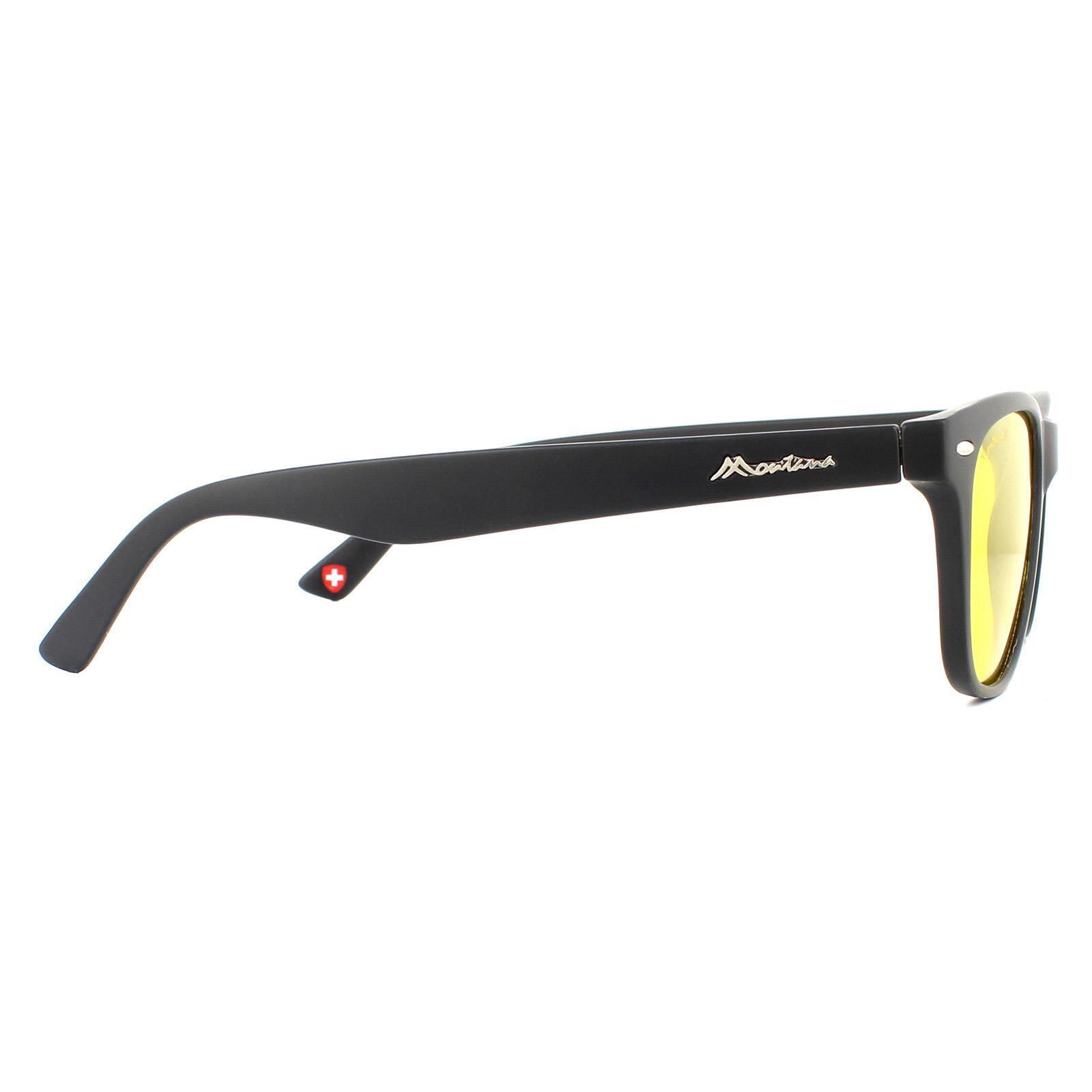 Montana Rectangle Unisex Turtle Yellow Polarized Sunglasses 4/4