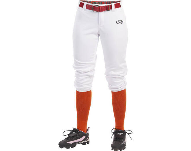 Rawlings WLNCHG Pantaloni con cintura per ragazze L Bianco 1/2