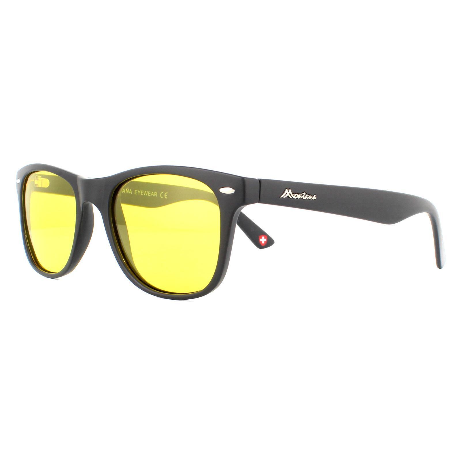Montana Rectangle Unisex Turtle Yellow Polarized Sunglasses 2/4