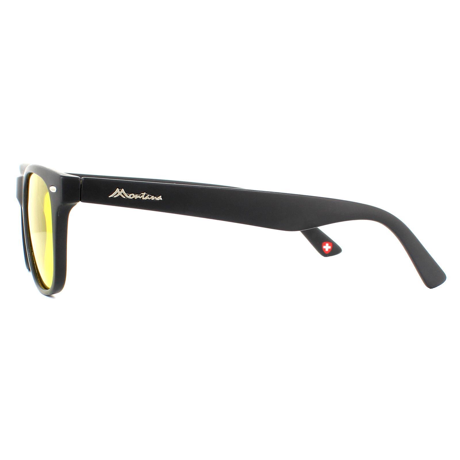 Montana Rectangle Unisex Turtle Yellow Polarized Sunglasses 3/4