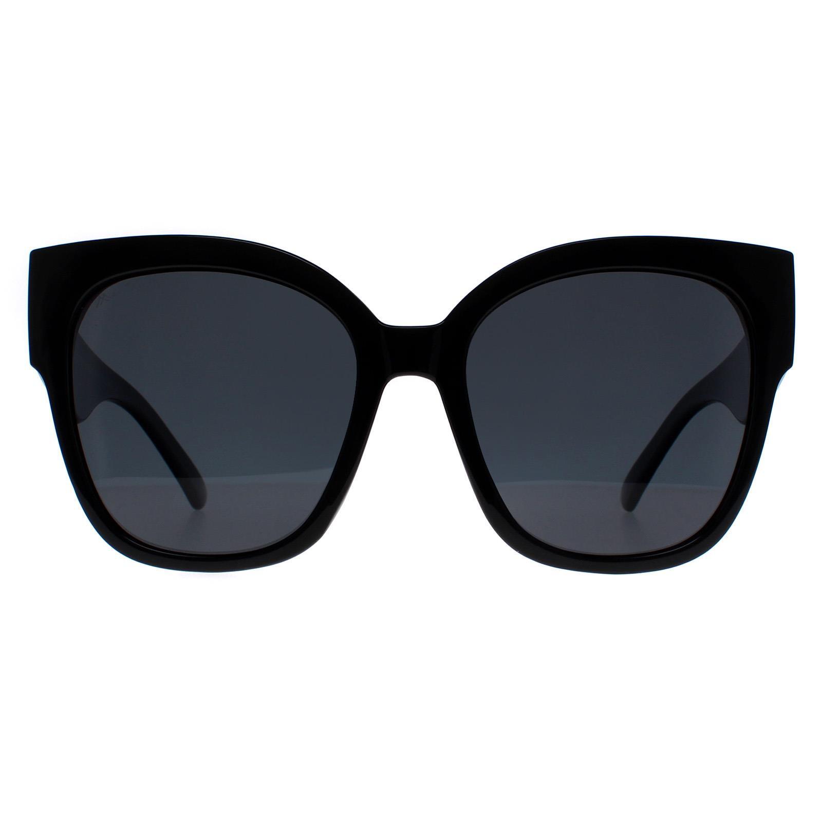Montana Square Womens Shiny Black Red Grey Polarized MP73 1/4