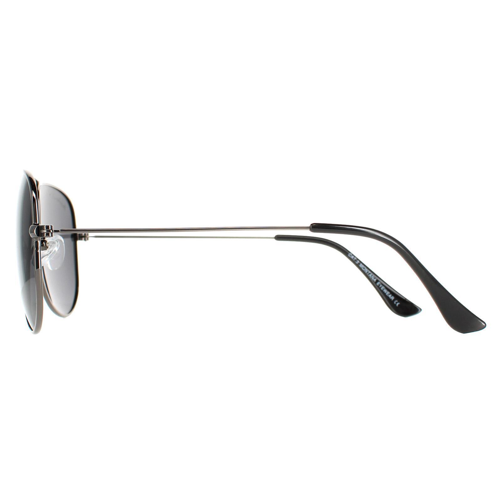 Ochelari de soare polarizati Montana Eyewear MP94, gunmetal, smoke lenses 3/4